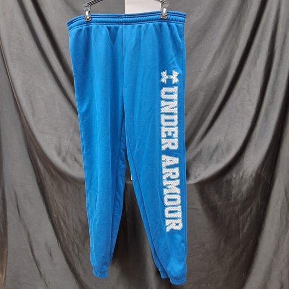 Under Armour Blue Track Pants with Elastic Cuffs - Picture 5 of 15